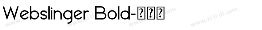 Webslinger Bold字体转换